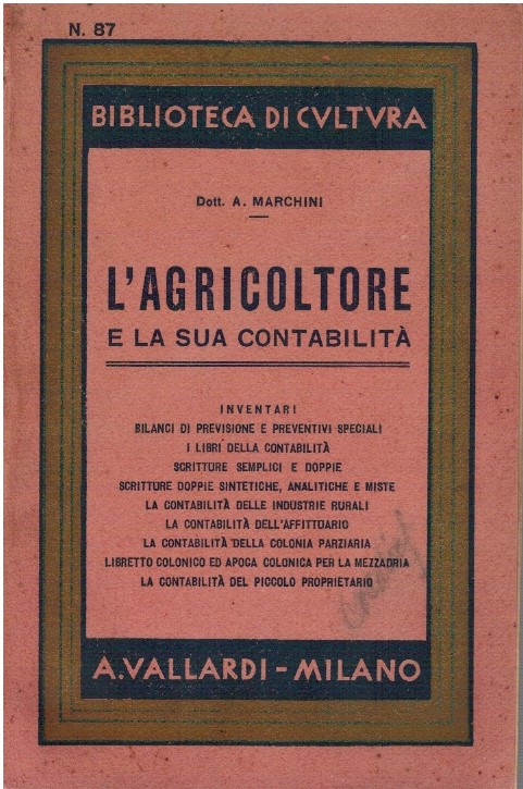 L'agricoltore e la sua contabilità