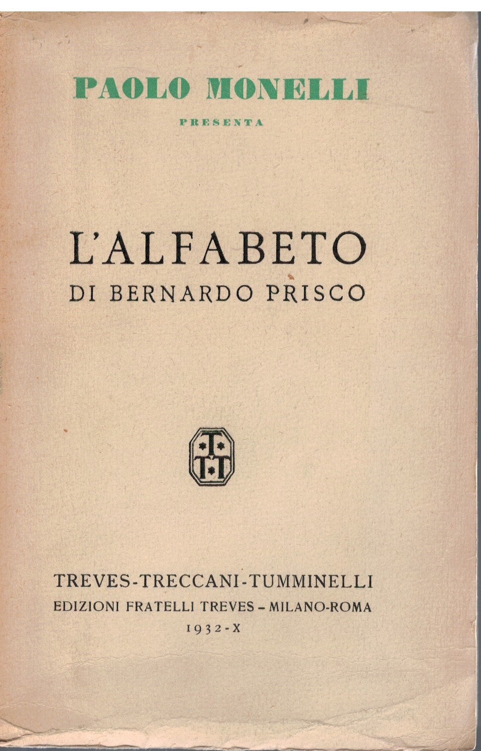 L'alfabeto di Bernardo Prisco