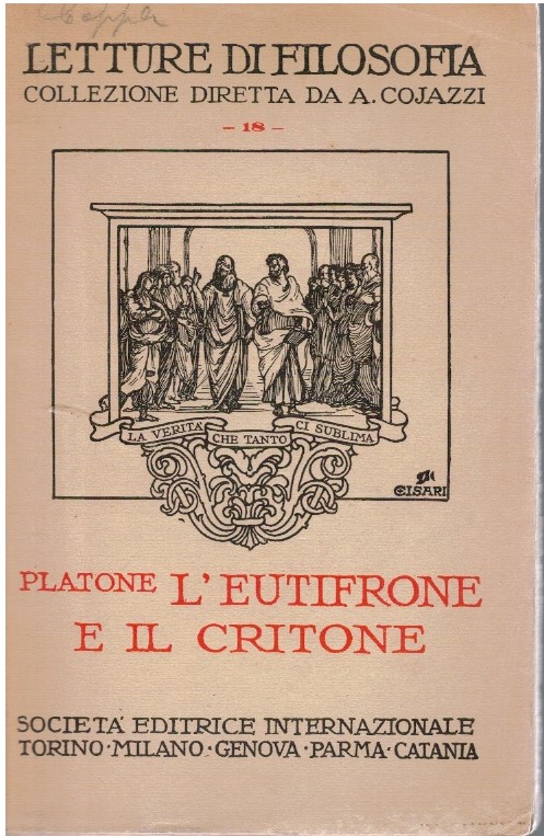 L'eutifronte e il critone a cura del dott. Luigi Pagliano