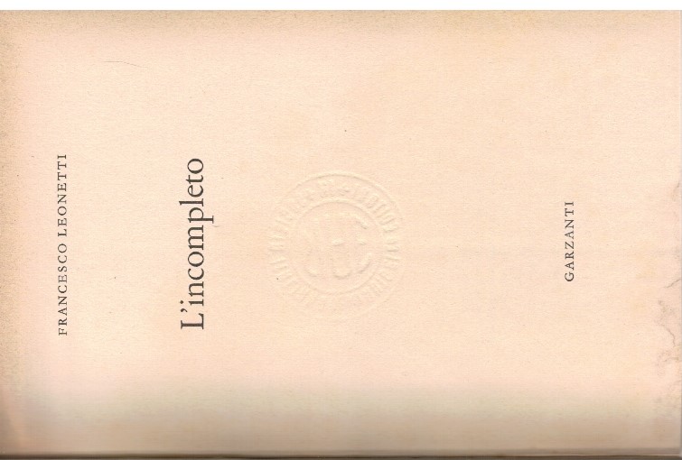 L'incompleto