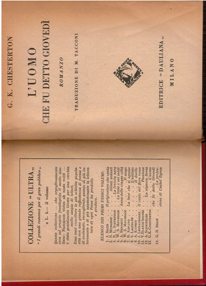 L'uomo che fu detto giovedì