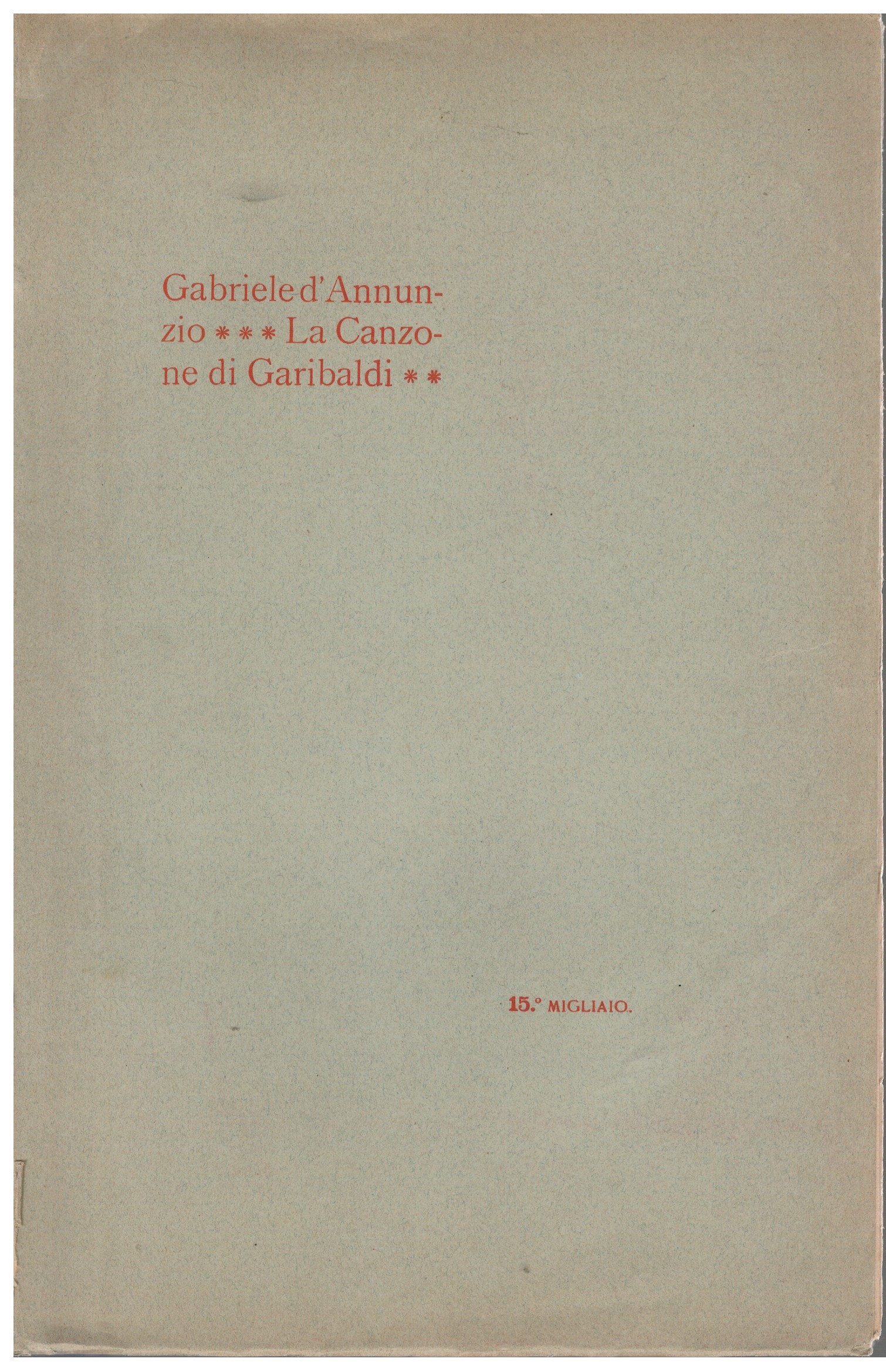 La canzone di Garibaldi