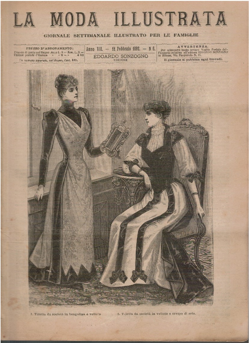 La moda illustrata. Giornale settimanale illustrato per le famiglie N.6