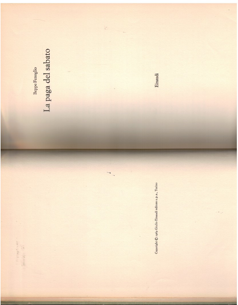 La paga del sabato