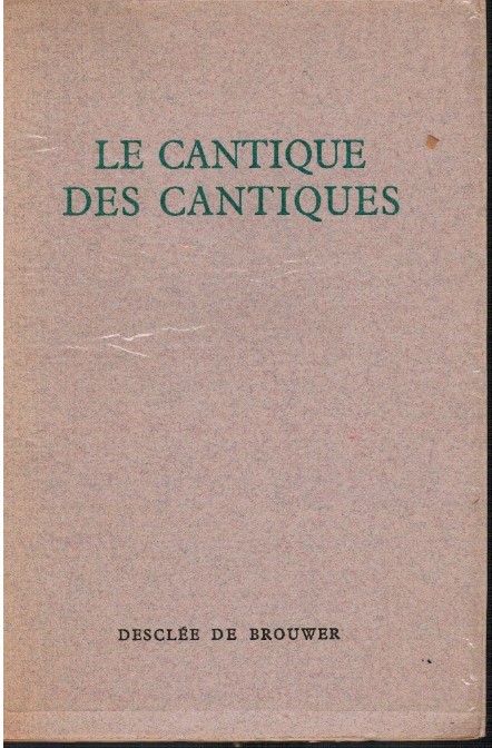 Le cantique des cantiques