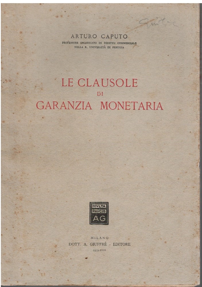 Le clausole in garanzia monetaria