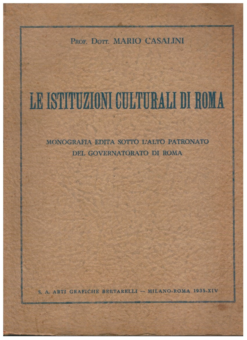 Le istituzioni culturali di Roma