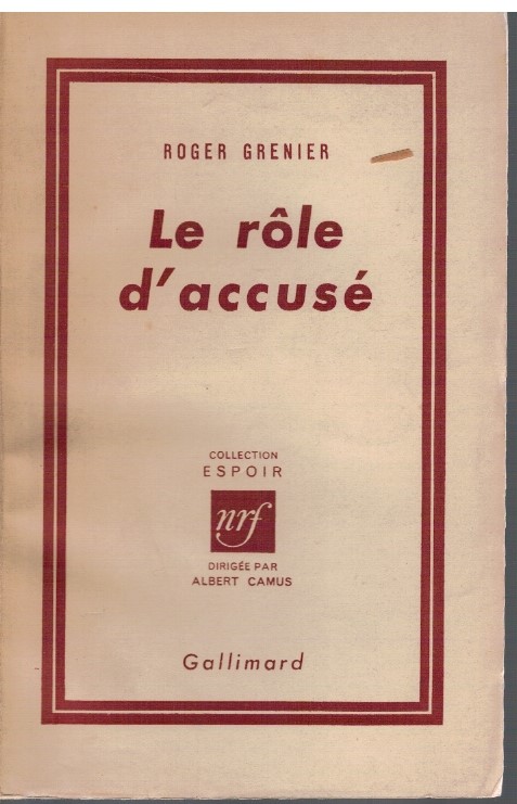 Le role d'accusé