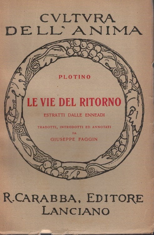 Le vie del ritorno estratti dalle Enneadi