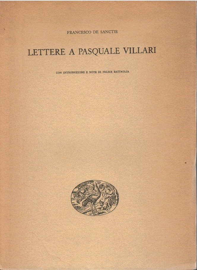 Lettera a Pasquale Villari