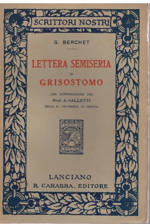 Lettera semiseria di Grisostomo