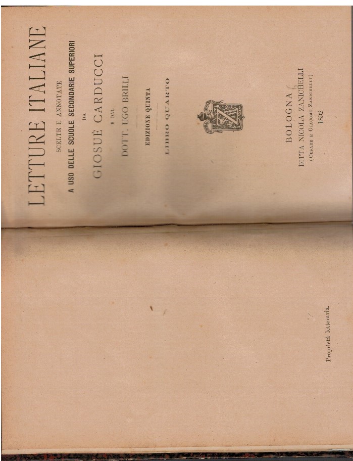 Letture italiane libro quarto