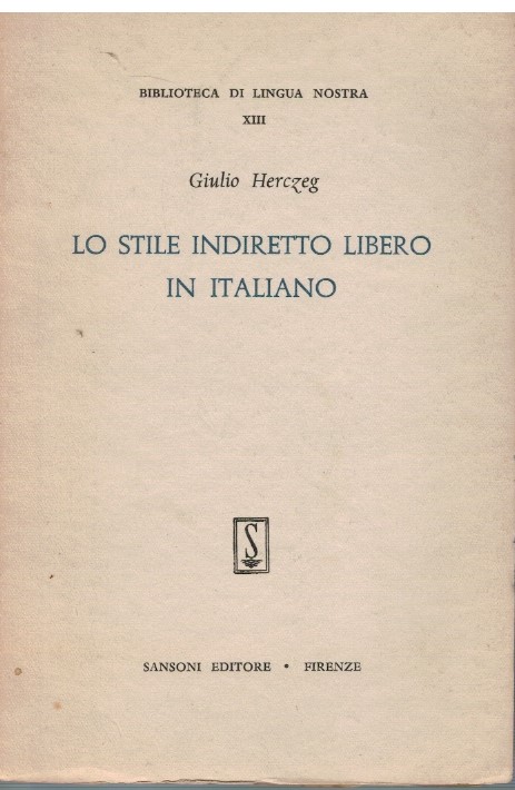 Lo stile indiretto libero in italiano