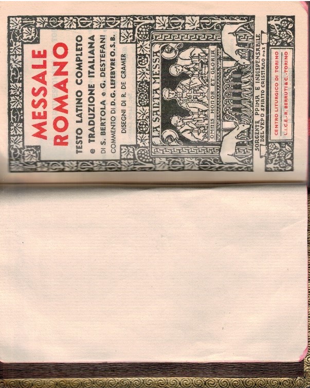 Messale romano testo latino completo e traduzione italiana