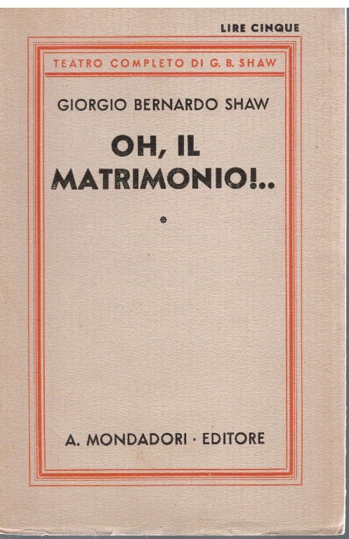 Oh, il matrimonio!.