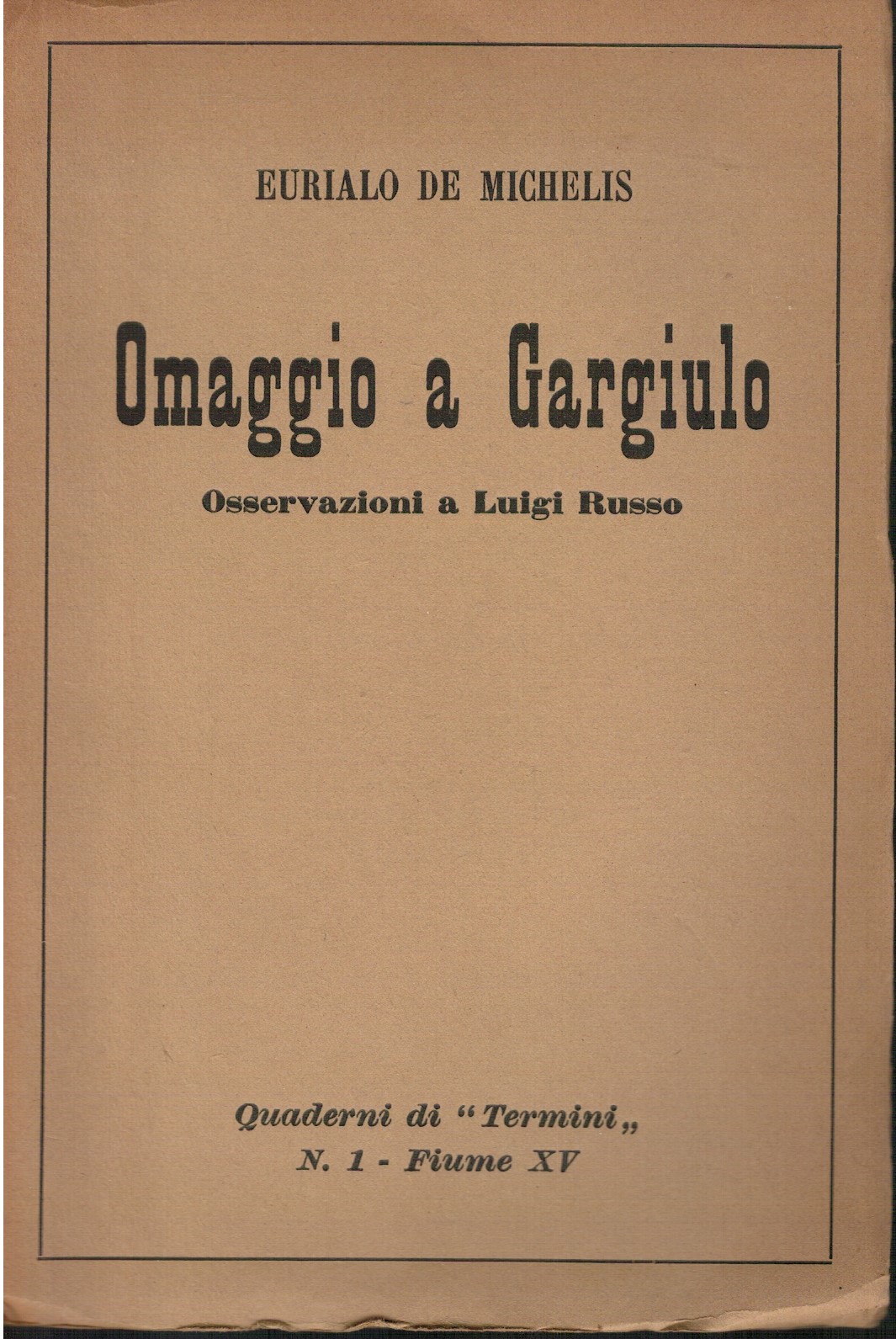 Omaggio a Gargiulo