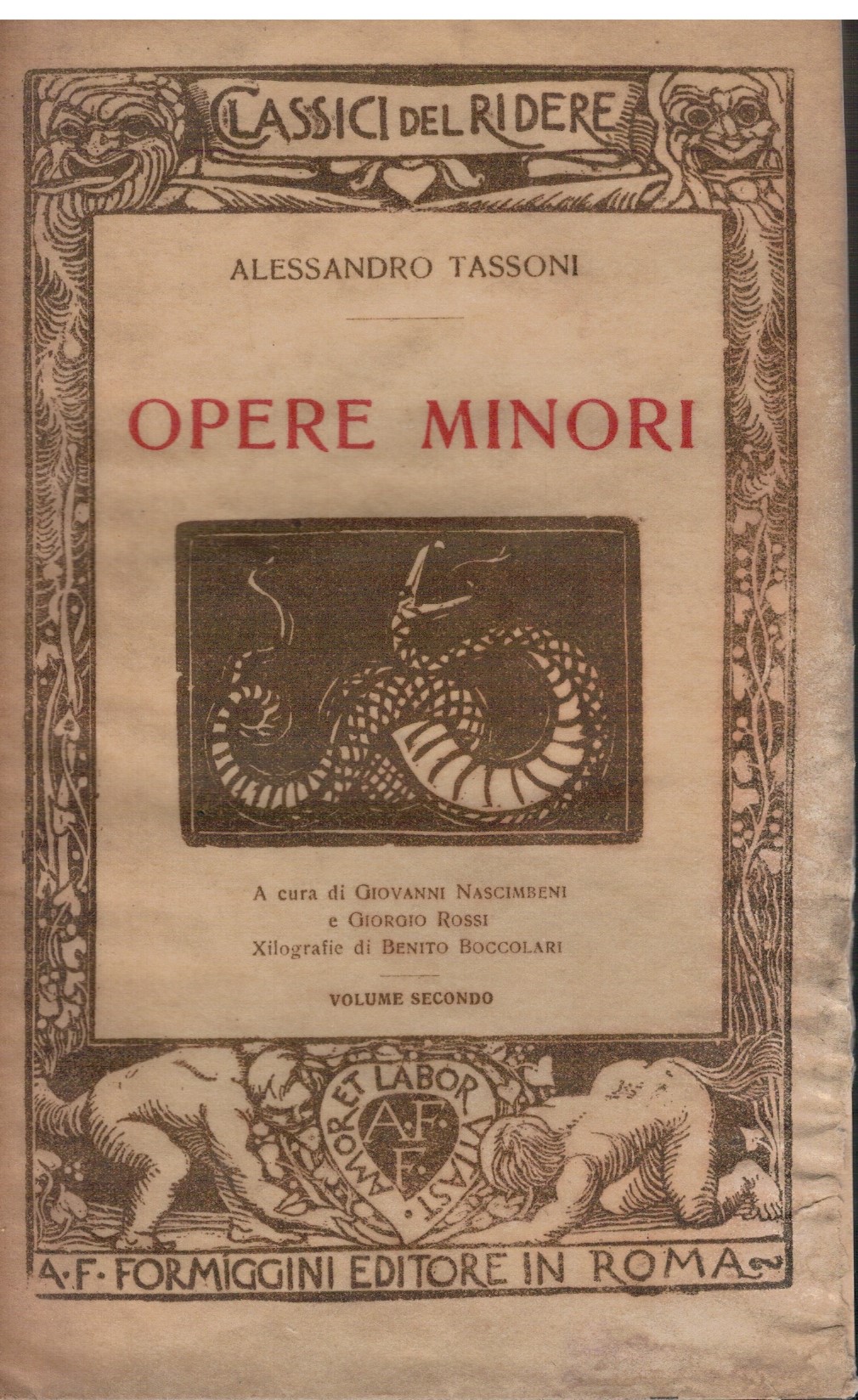 Opere minori Volume secondo
