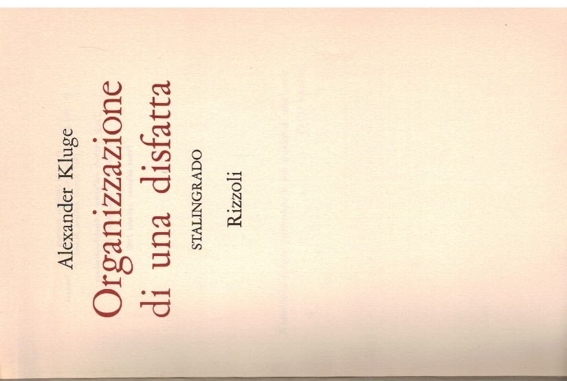Organizzazione di una disfatta Stalingrado