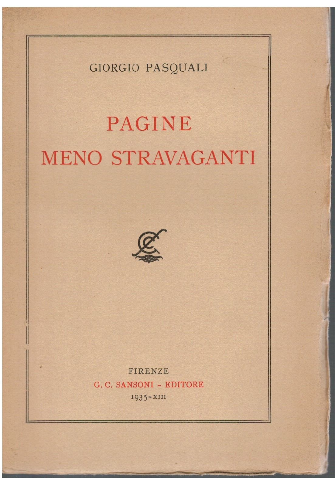 Pagine meno stravaganti
