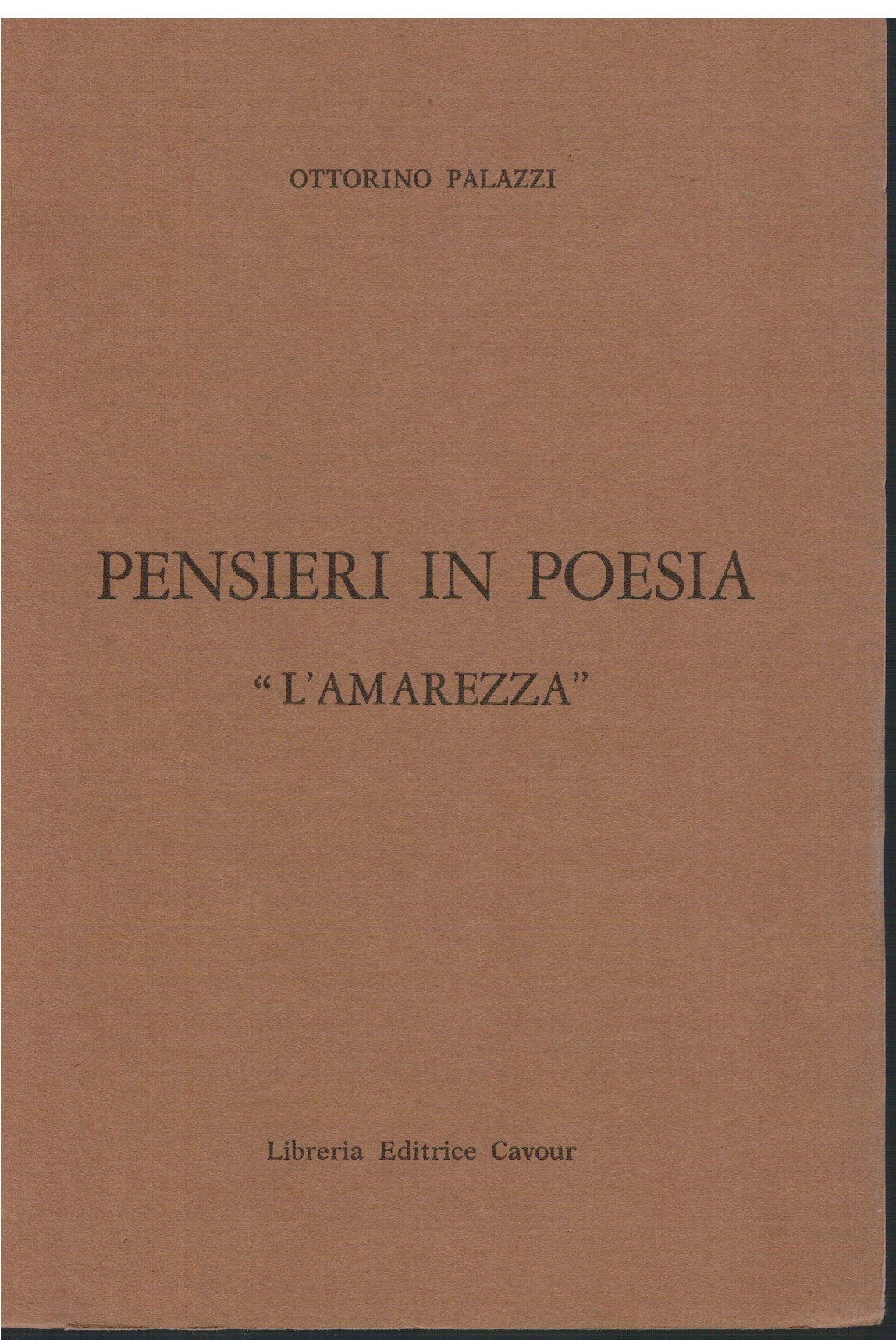 Pensieri in poesia "L'Amarezza"