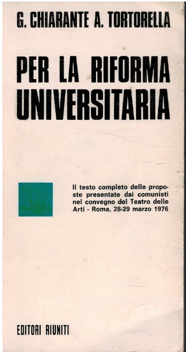 Per la riforma universitaria