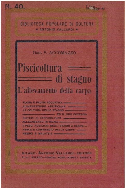 Piscicoltura di stagno. L'allevamento della carpa