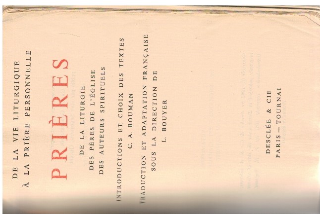 Prieres de la liturgie des peres de l'eglise des auteurs …