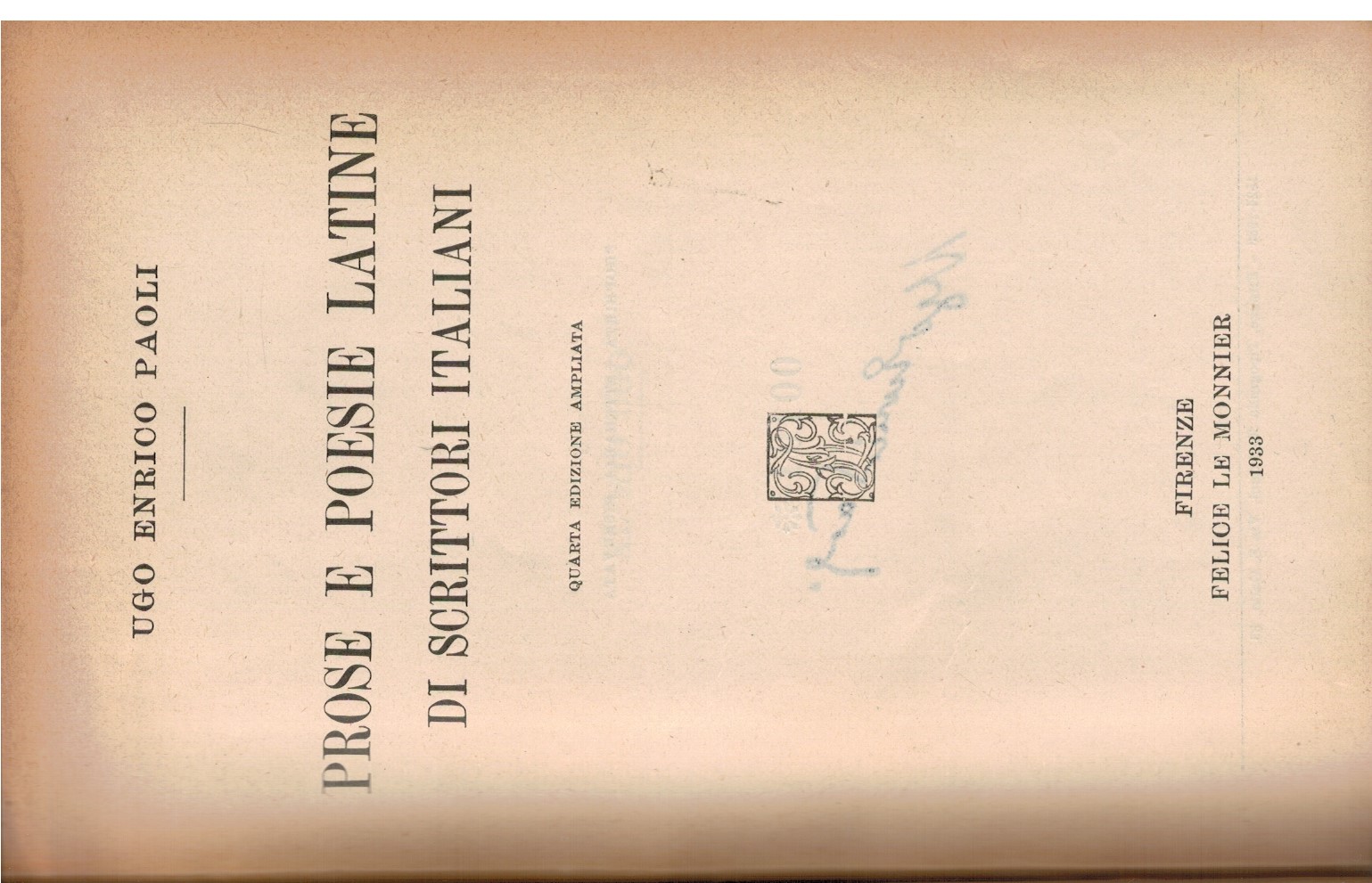 Prose e poesie latine di scrittori italiani