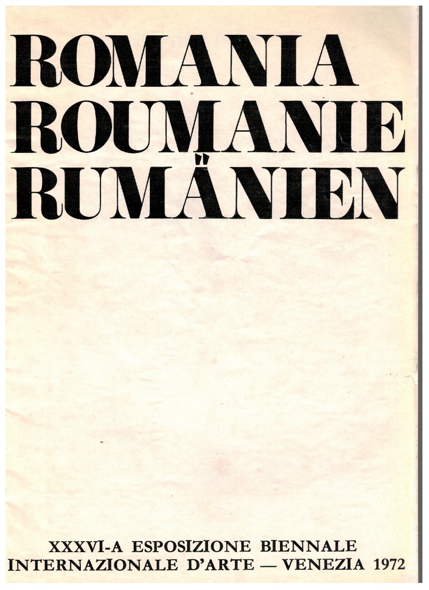 Romania Roumanie Rumanien XXXVI-A esposizione biennale internazionale d'arte - Venezia …
