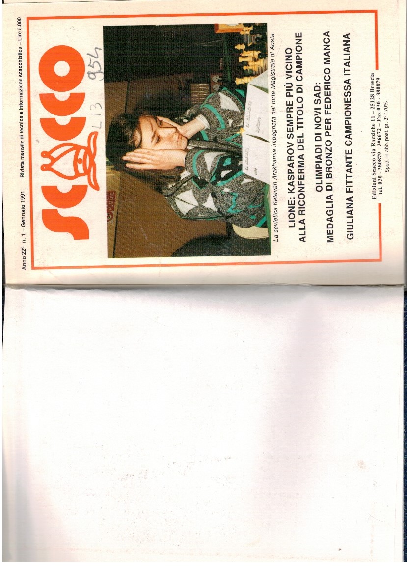Scacco. Rivista mensile di tecnica e informazione. Annata 1991