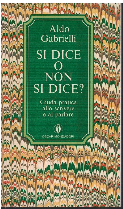 Si dice o non si dice?