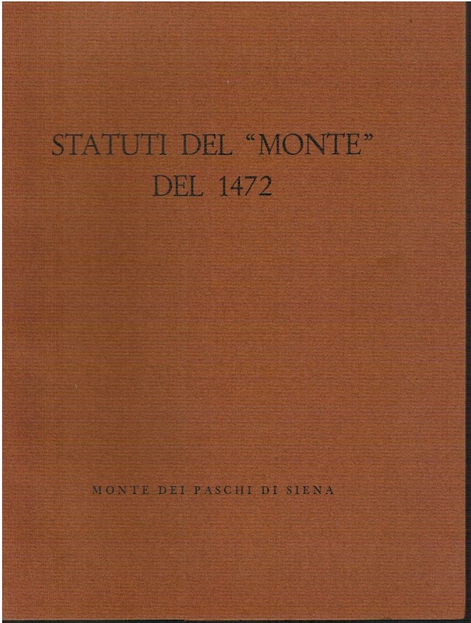 Statuti del "Monte" del 1472