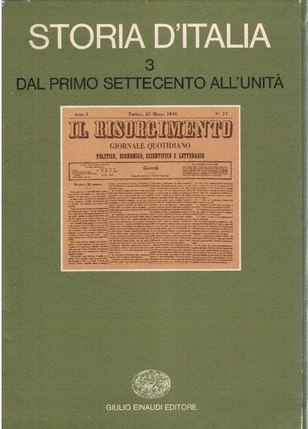 Storia D'Italia. Dal primo settecento all'unità 3