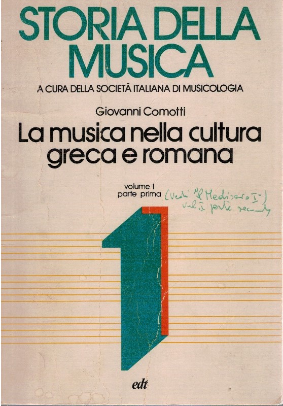 Storia della musica La musica nella cultura greca e romana
