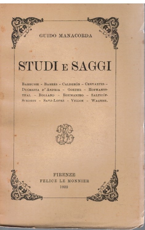 Studi e saggi