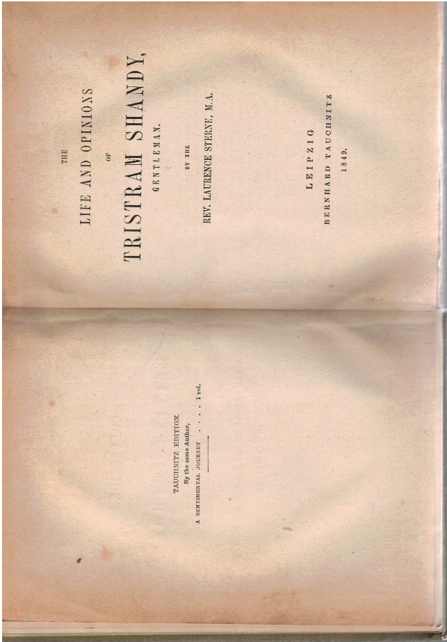 The Life and Opinions of Tristram Shandy, Gentleman