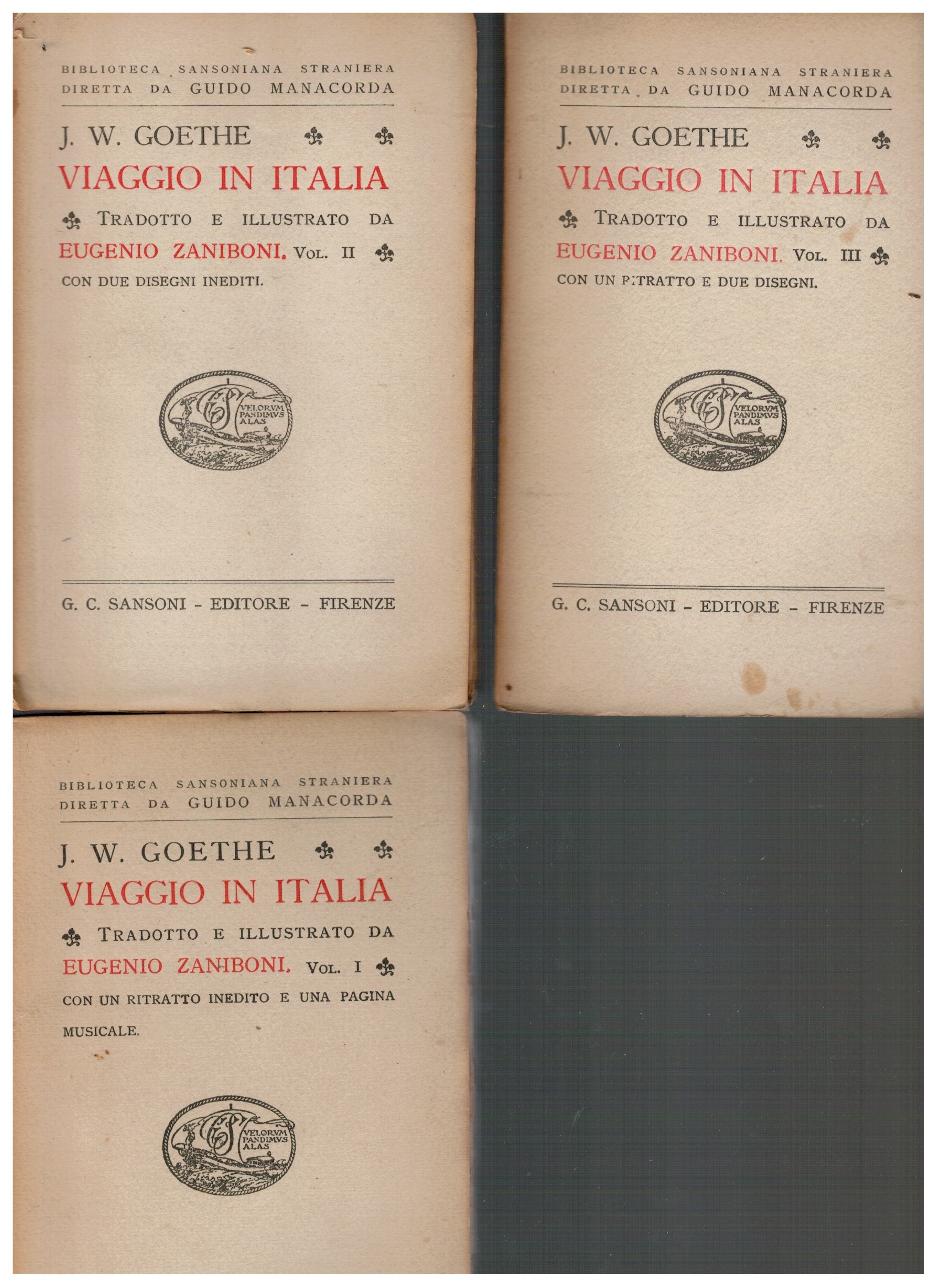 Viaggio in italia 3 Volumi