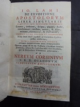 DE ERUDITIONE APOSTOLORUM LIBER SINGULARIS IN QUO MULTA, QUAE PRIMITIVORUM …