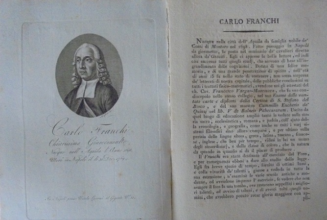 CARLO FRANCHI CHIARISSIMO GIURECONSULTO