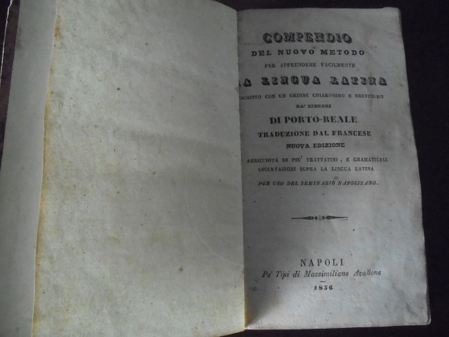 COMPENDIO DEL NUOVO METODO PER APPRENDERE FACILMENTE LA LINGUA LATINA