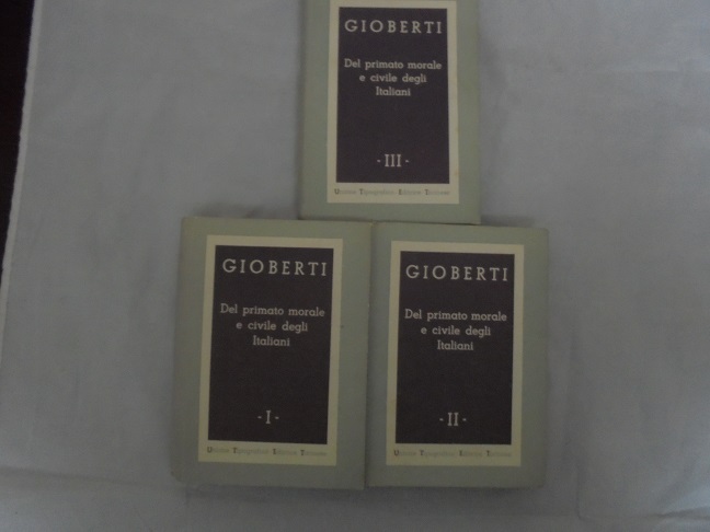 DEL PRIMATO MORALE E CIVILE DEGLI ITALIANI. 3 VOLUMI A …