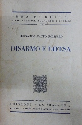 DISARMO E DIFESA