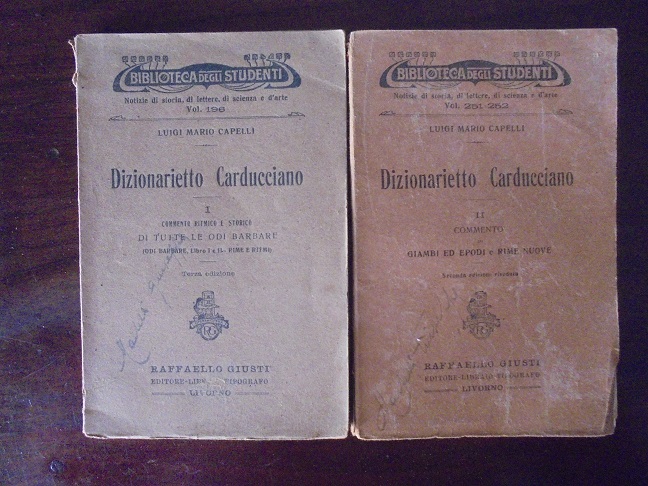DIZIONARIETTO CARDUCCIANO 2 VOLUMI