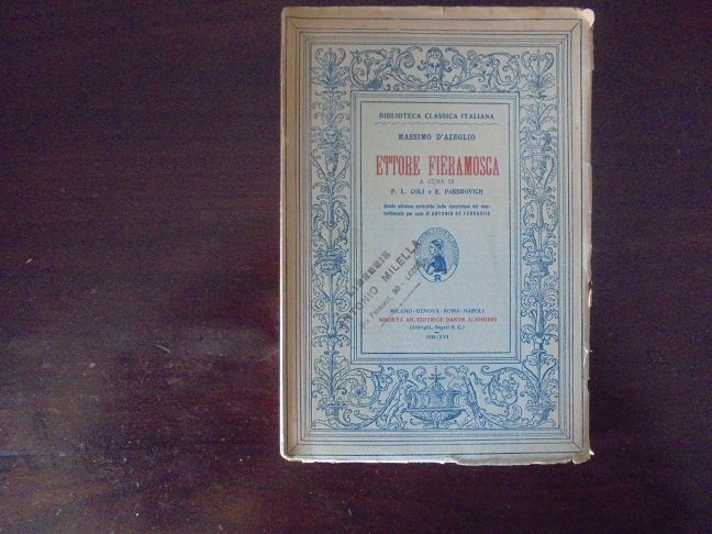 ETTORE FIERAMOSCA. O LA DISFIDA DI BARLETTA Ridotto per uso …