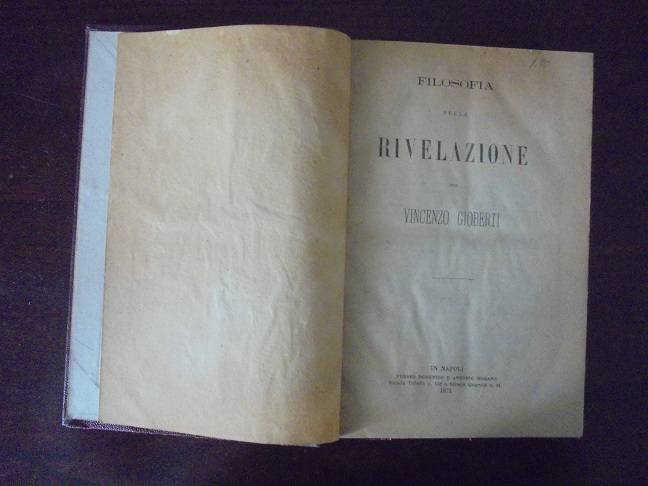 FILOSOFIA DELLA RIVELAZIONE