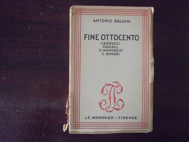 FINE OTTOCENTO CARDUCCI, PASCOLI, D`ANNUNZIO E MINORI