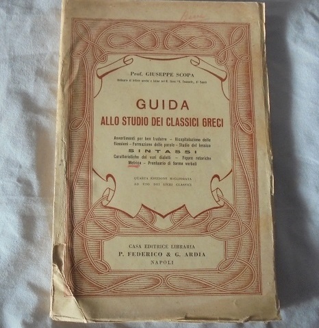 GUIDA ALLO STUDIO DEI CLASSICI GRECI Sintassi.