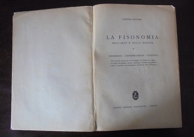 LA FISONOMIA NELL`ARTE E NELLA SCIENZA Descrizione, interpretazione, statistica.