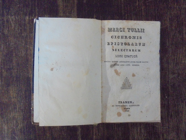 MARCI TULLII CICERONIS EPISTOLARUM SELECTARUM LIBRI QUATUOR Edictio ceteris accuratior …
