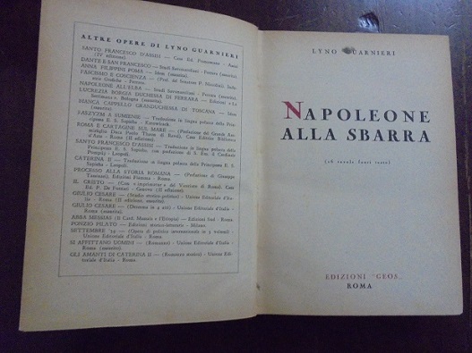 NAPOLEONE ALLA SBARRA